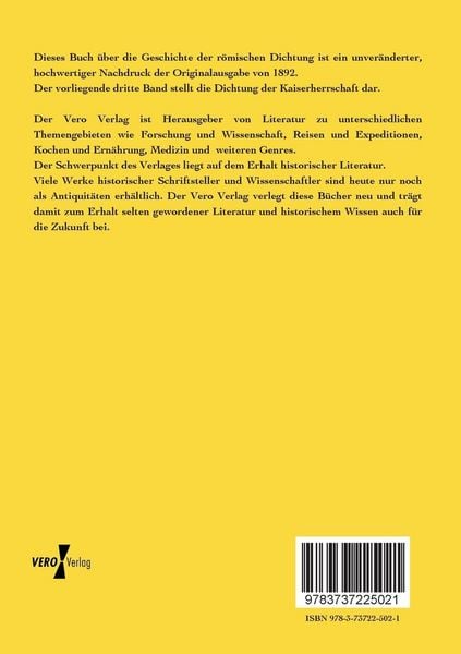 Produktbild: Geschichte der r&ouml;mischen Dichtung