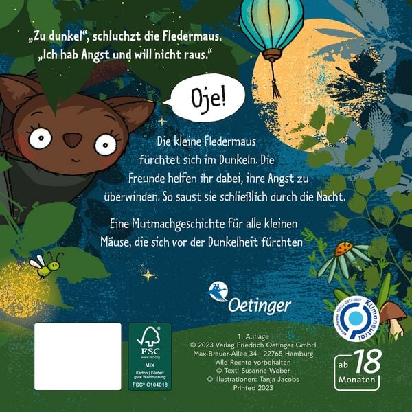 Die Fledermaus will nachts nicht raus