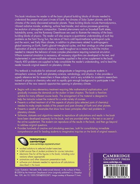 Produktbild: Principles of Planetary Climate