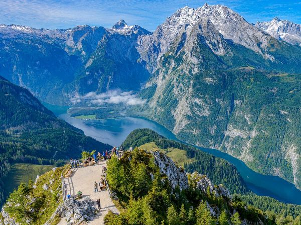 Produktbild: CALVENDO Puzzle Atemberaubende Aussicht vom Gipfel des Jenner | 1000 Teile Lege-Gr&ouml;&szlig;e 64x48cm Foto-Puzzle f&uuml;r gl&uuml;ckliche Stunden