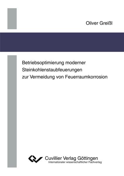 Produktbild: Betriebsoptimierung moderner Steinkohlenstaubfeuerungen zur Vermeidung von Feuerraumkorrosion