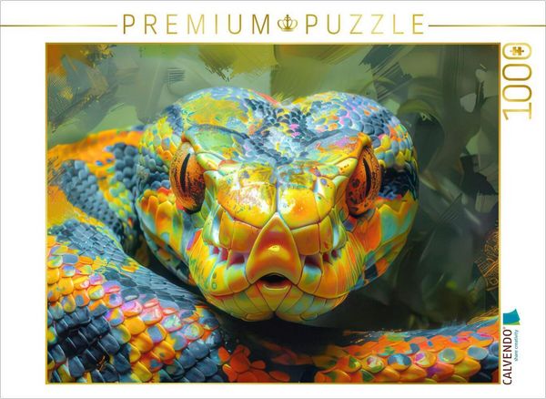 CALVENDO Puzzle Tiere in Pop-Art-Kleidern | 1000 Teile Lege-Größe 64x48cm Foto-Puzzle für glückliche Stunden
