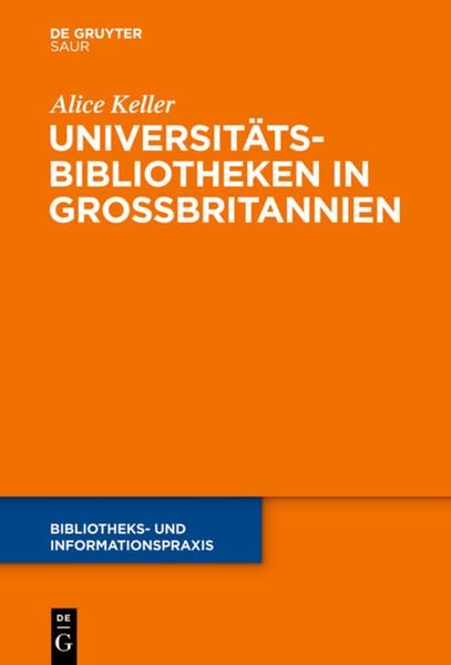 Produktbild: Universit&auml;tsbibliotheken in Gro&szlig;britannien
