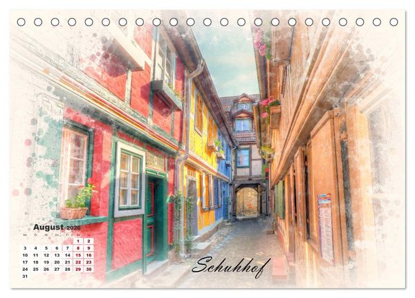 Produktbild: Quedlinburg-meine Stadt (Tischkalender 2026 DIN A5 quer), CALVENDO Monatskalender
