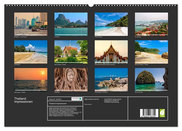 Produktbild: Thailand Impressionen (hochwertiger Premium Wandkalender 2026 DIN A2 quer), Kunstdruck in Hochglanz