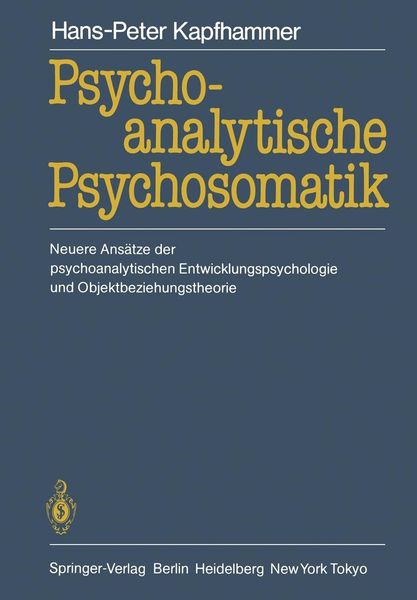 Produktbild: Psychoanalytische Psychosomatik