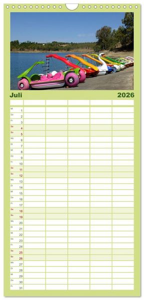 Produktbild: Familienplaner 2026 - Extremadura Spanien mit 5 Spalten (Wandkalender, 21 x 45 cm) CALVENDO