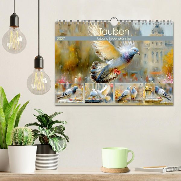 Produktbild: Tauben. Urbane Lebensk&uuml;nstler (Wandkalender 2027 DIN A4 quer), CALVENDO Monatskalender