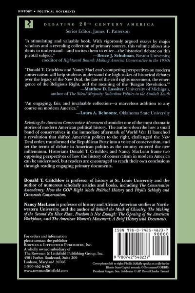 Produktbild: Debating the American Conservative Movement