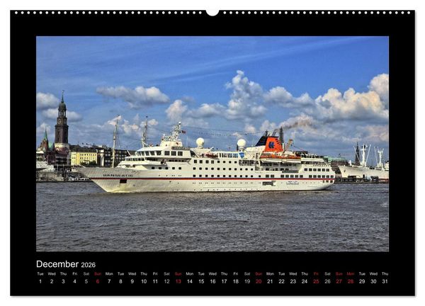 Produktbild: Destination Hamburg 2026 (High Quality Premium Wall Calendar 2026 DIN A2 landscape),CALVENDO 12 Month Wall Calendar