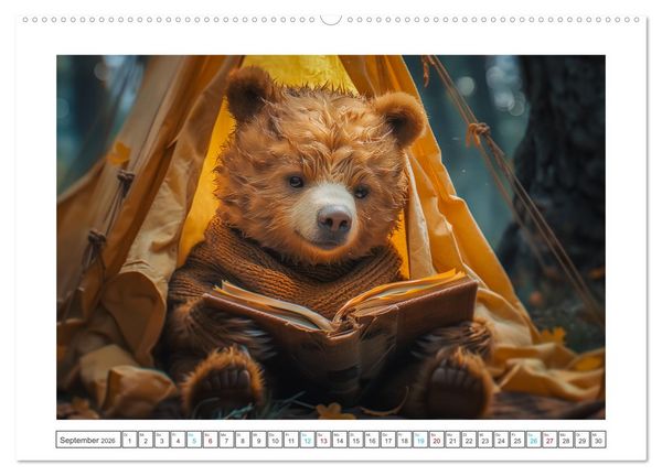 Produktbild: Abenteuer eines Taddyb&auml;ren (Wandkalender 2026 DIN A2 quer), CALVENDO Monatskalender