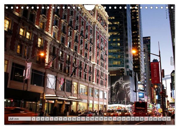 Produktbild: New York - Stadt deiner Tr&auml;ume (Wandkalender 2026 DIN A4 quer), CALVENDO Monatskalender