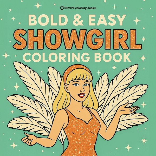 Produktbild: Bold & Easy Showgirl Coloring Book