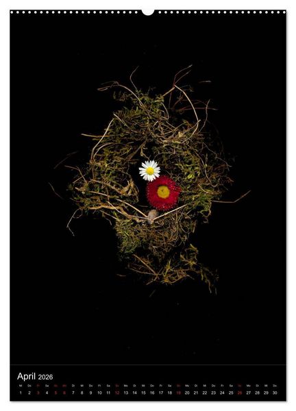 Produktbild: Blumen bei Nacht (hochwertiger Premium Wandkalender 2026 DIN A2 hoch), Kunstdruck in Hochglanz