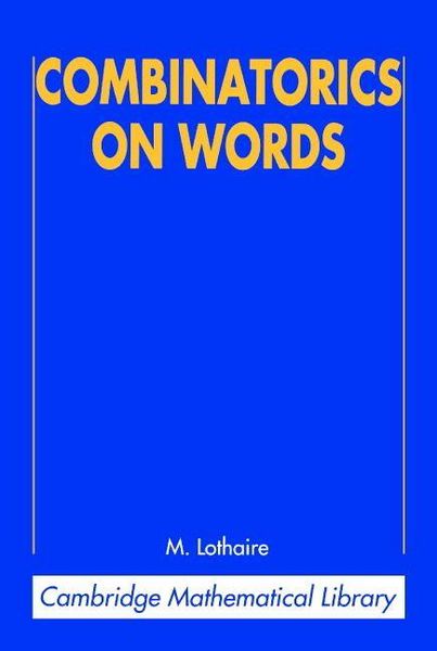 Produktbild: Combinatorics on Words