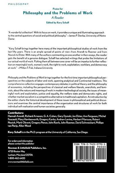 Produktbild: Philosophy and the Problems of Work