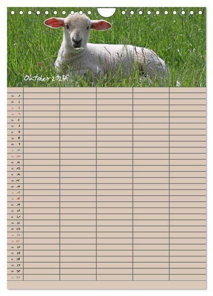 Produktbild: Der bel&auml;mmerte Familienplaner (Wandkalender 2026 DIN A4 hoch), CALVENDO Monatskalender