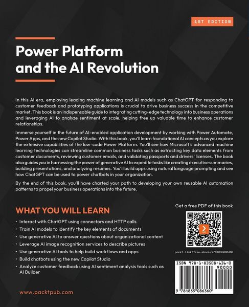 Produktbild: Power Platform and the AI Revolution