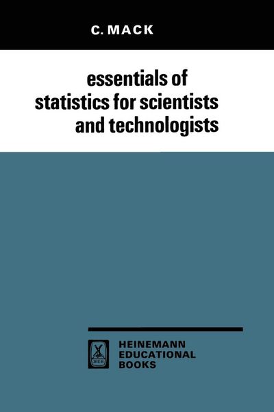 Produktbild: Essentials of Statistics for Scientists and Technologists