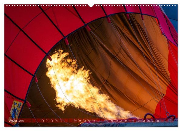 Produktbild: Hei&szlig;luftballons Die sanften Riesen (hochwertiger Premium Wandkalender 2026 DIN A2 quer), Kunstdruck in Hochglanz