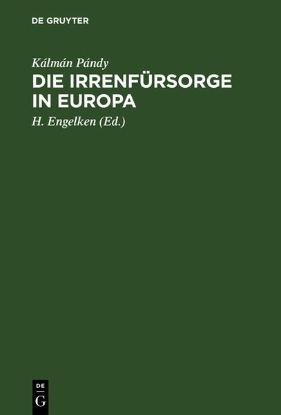 Produktbild: Die Irrenf&uuml;rsorge in Europa