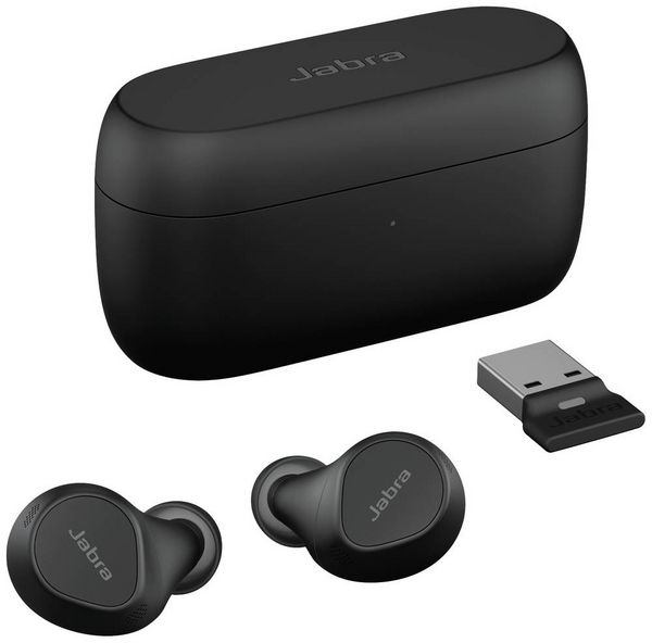 Produktbild: Jabra Evolve2 Buds In Ear Kopfh&ouml;rer Bluetooth&reg; Stereo Schwarz Mikrofon-Rauschunterdr&uuml;ckung, Noise Cancelling Ladecase, Mikrofon-Stummschaltung