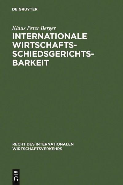Produktbild: Internationale Wirtschaftsschiedsgerichtsbarkeit
