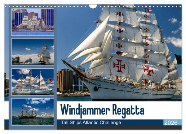 Produktbild: Windjammer-Regatta - Tall Ships Atlantic Challenge (Wandkalender 2026 DIN A3 quer), CALVENDO Monatskalender