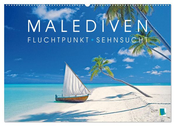 Produktbild: Die Malediven: Fluchtpunkt Sehnsucht (Wandkalender 2026 DIN A2 quer), CALVENDO Monatskalender