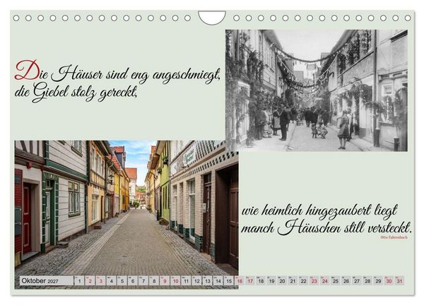 Produktbild: Zeitreise durch Heilbad Heiligenstadt - Die 1960er Jahre und Heute (Wandkalender 2027 DIN A4 quer), CALVENDO Monatskalender