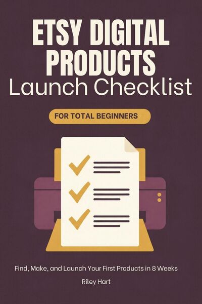 Produktbild: Etsy Digital Products Launch Checklist for Total Beginners