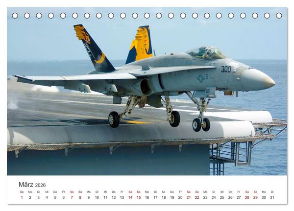 Produktbild: Kampfjets - D&uuml;senj&auml;ger-Kalender (Tischkalender 2026 DIN A5 quer), CALVENDO Monatskalender