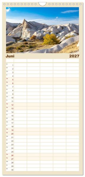 Produktbild: Familienplaner 2027 - Kappadokien, Feent&uuml;rme und Ballontr&auml;ume mit 5 Spalten (Wandkalender, 21 x 45 cm) CALVENDO