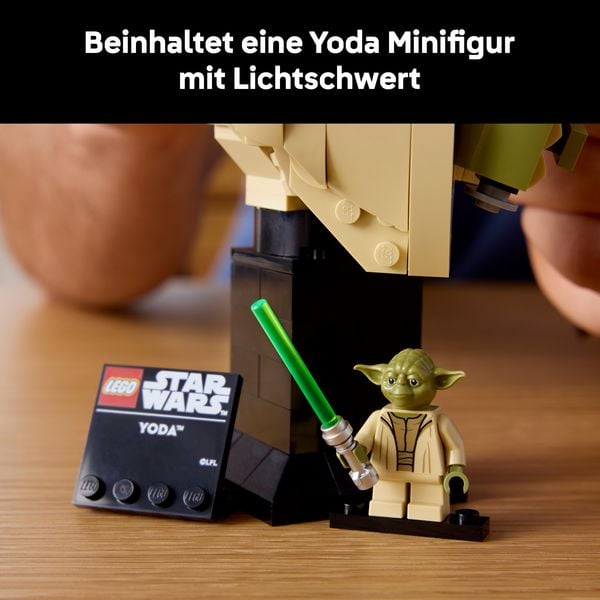 Produktbild: LEGO Star Wars 75438 Angriff der Klonkrieger Yoda B&uuml;ste, Modellbau