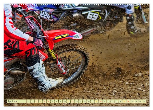 Produktbild: Motocross - so cool (Wandkalender 2026 DIN A2 quer), CALVENDO Monatskalender