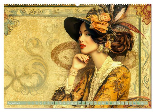 Produktbild: Die Epoche Art Nouveau - Mit eleganter Mode (Wandkalender 2027 DIN A2 quer), CALVENDO Monatskalender