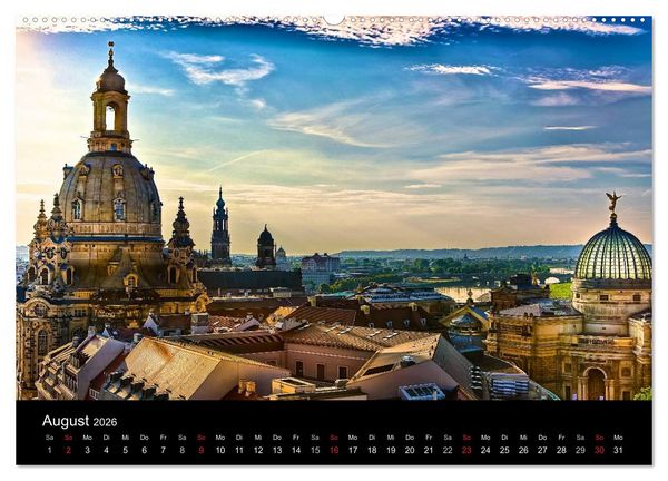 Produktbild: Dresden 2026 (Wandkalender 2026 DIN A2 quer), CALVENDO Monatskalender