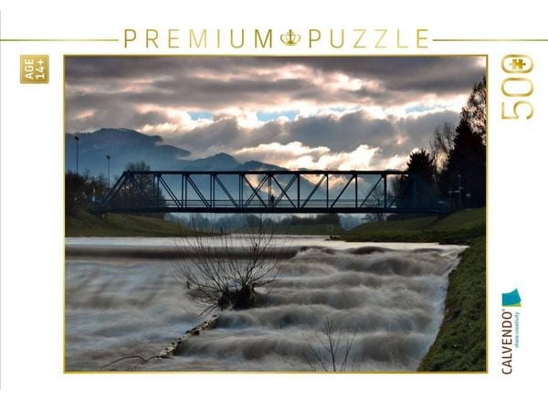 CALVENDO Puzzle Schmelzwasser aus dem Schwarzwald - Die Elz bei Wasser | 500 Teile Lege-Größe 48 × 36 cm Foto-Puzzle für Erwachsene