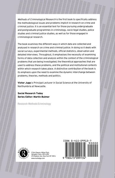 Produktbild: Methods of Criminological Research