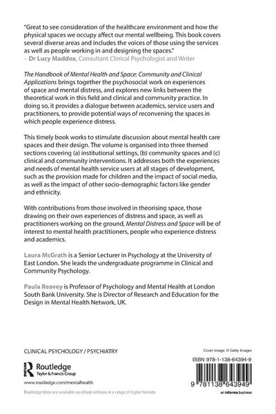 Produktbild: The Handbook of Mental Health and Space