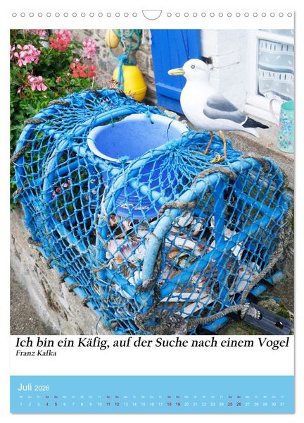 Produktbild: Die Farben blau (Wandkalender 2026 DIN A3 hoch), CALVENDO Monatskalender