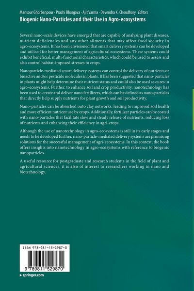 Produktbild: Biogenic Nano-Particles and their Use in Agro-ecosystems