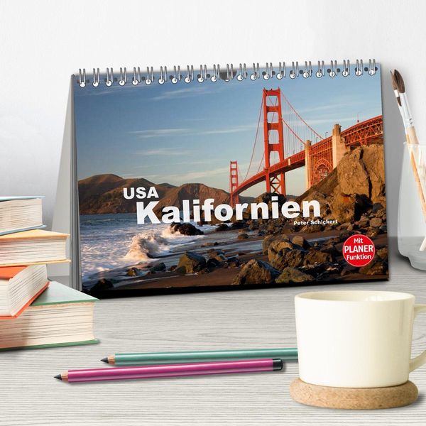 Produktbild: Kalifornien USA (Tischkalender 2026 DIN A5 quer), CALVENDO Monatskalender