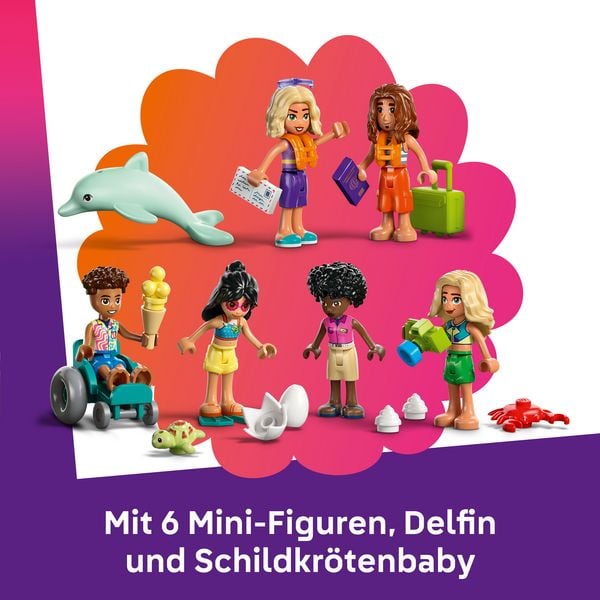 Produktbild: LEGO Friends 42673 Familienurlaub im Strandresort, Spielzeug Figuren Set