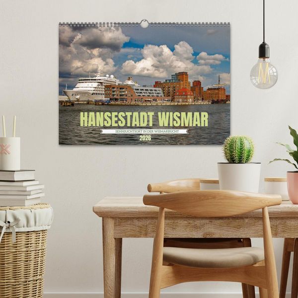 Produktbild: Hansestadt Wismar - Sehnsuchtsort (Wandkalender 2026 DIN A3 quer), CALVENDO Monatskalender