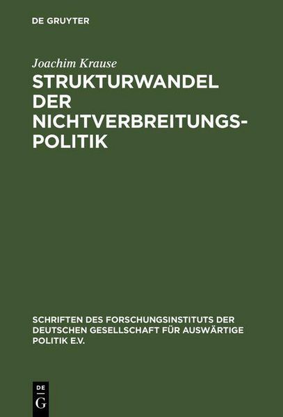 Produktbild: Strukturwandel der Nichtverbreitungspolitik
