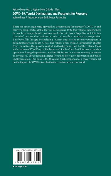 Produktbild: COVID-19, Tourist Destinations and Prospects for Recovery