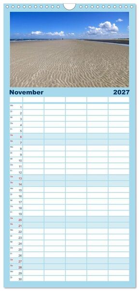 Produktbild: Familienplaner 2027 - Nordseetr&auml;umereien mit 5 Spalten (Wandkalender, 21 x 45 cm) CALVENDO