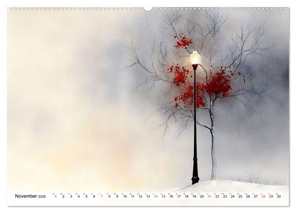 Produktbild: Wintertr&auml;ume &ndash; Zauberhafte Landschaften (hochwertiger Premium Wandkalender 2026 DIN A2 quer), Kunstdruck in Hochglanz