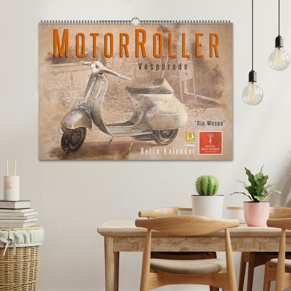 Produktbild: Mototrroller - Vesparade (Wandkalender 2026 DIN A2 quer), CALVENDO Monatskalender